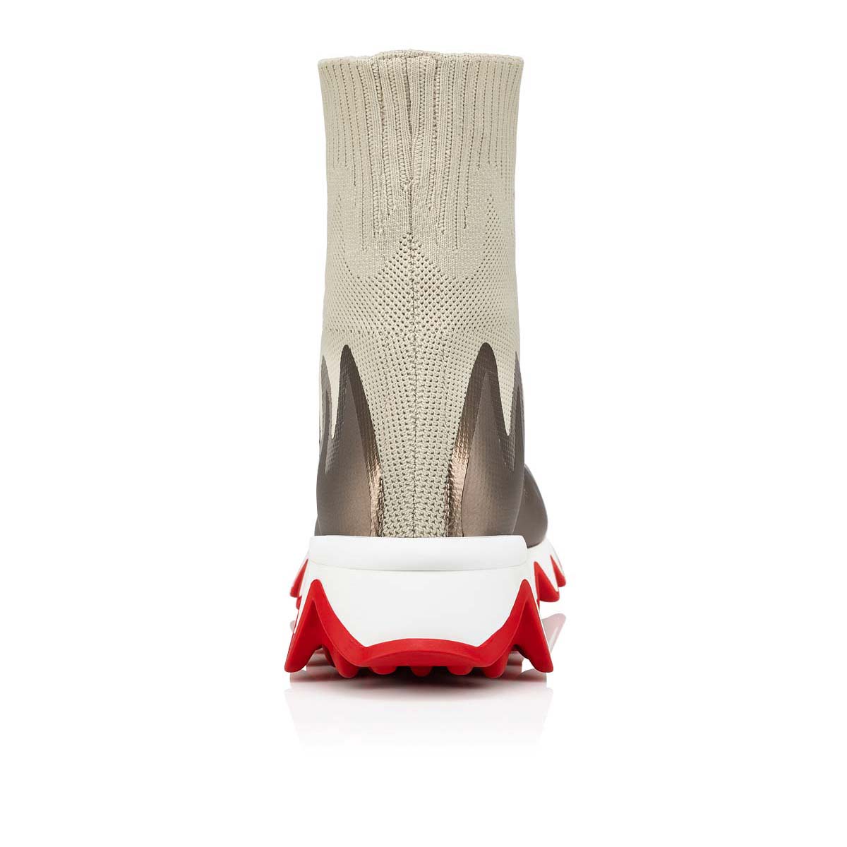 Tenis Christian Louboutin Sharky Sock Mujer Beige | qnC5lCPT