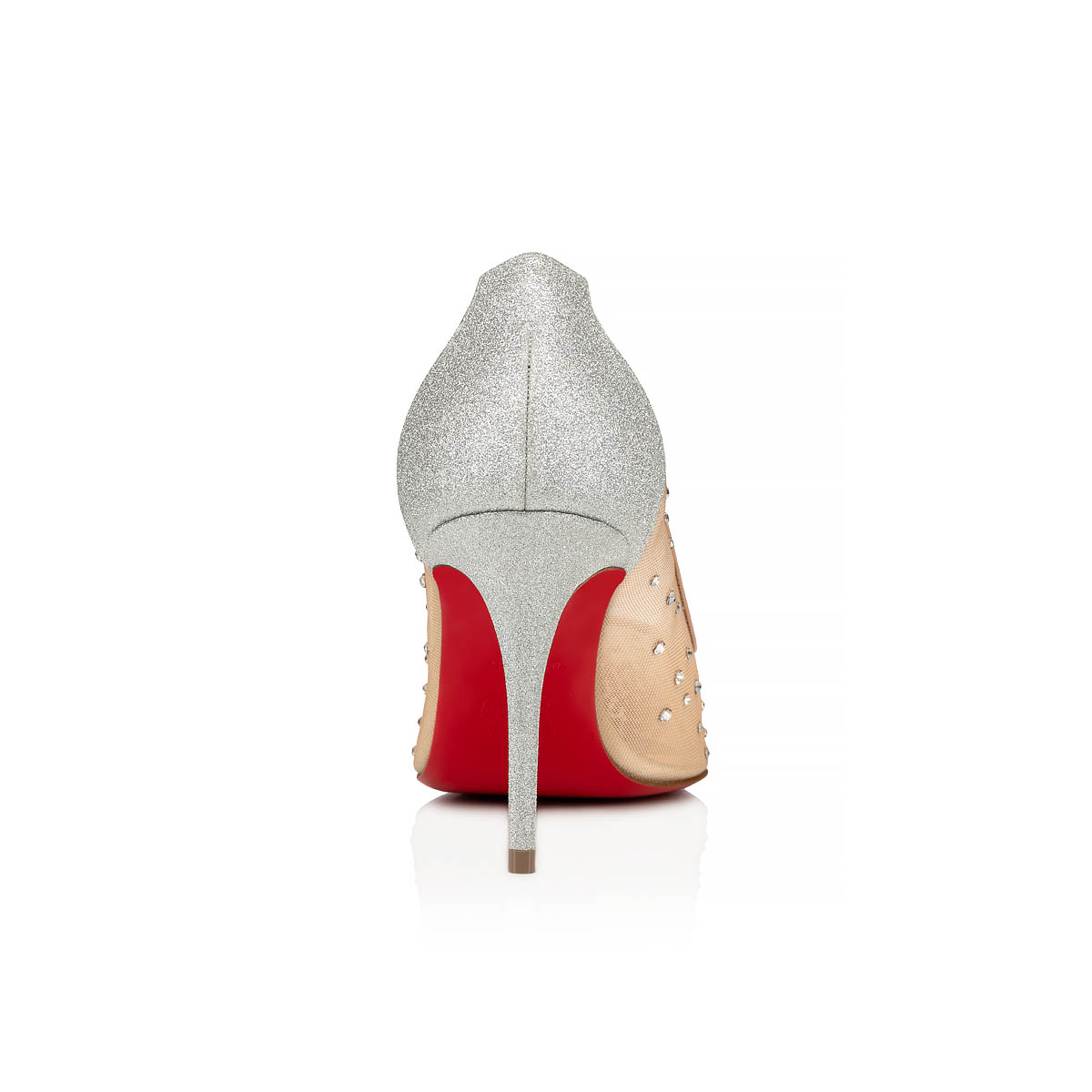 Zapatos De Salon Christian Louboutin Follies Strass Mujer Plateados | GdeO4JbP