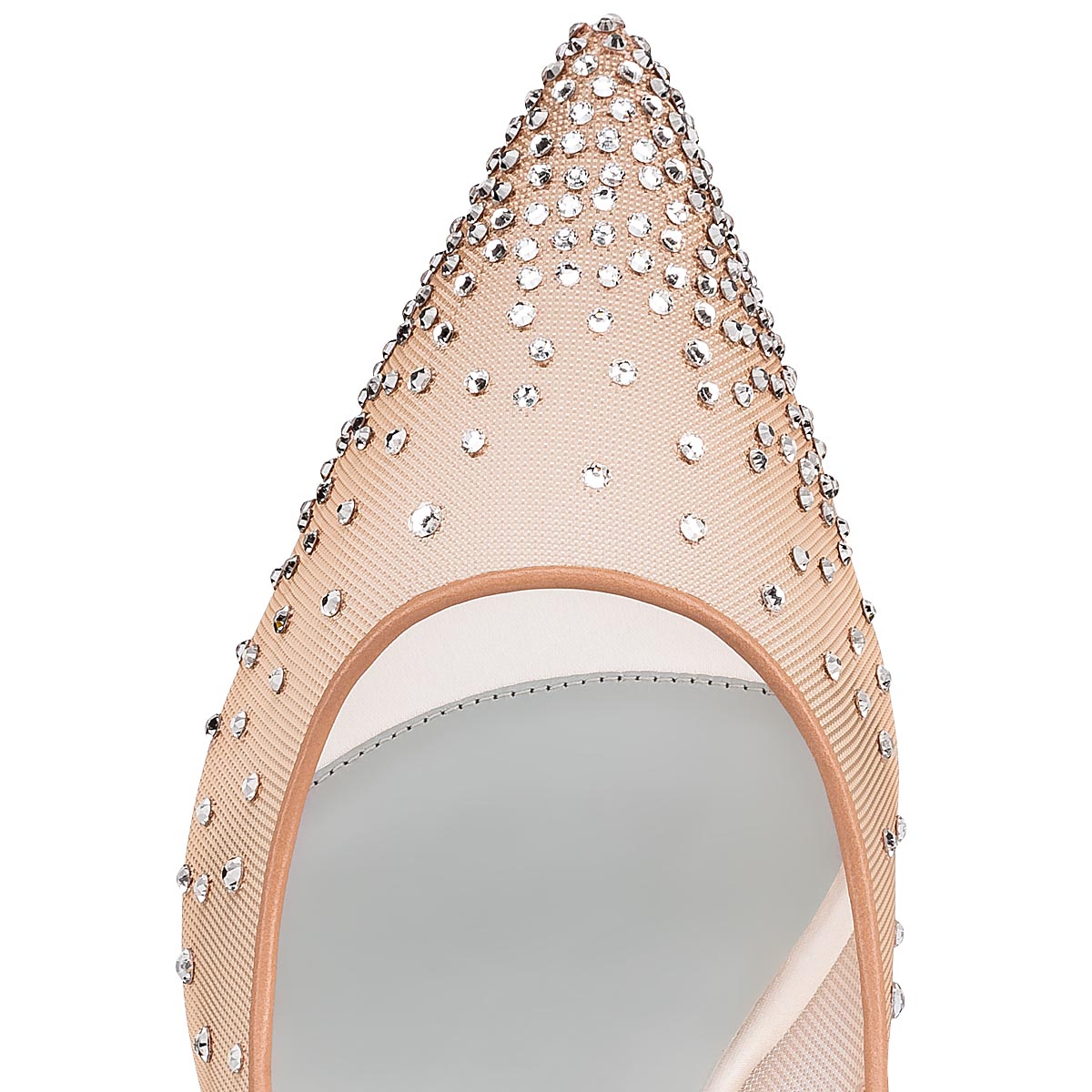 Zapatos De Salon Christian Louboutin Follies Strass Mujer Blancos | IBRwy733