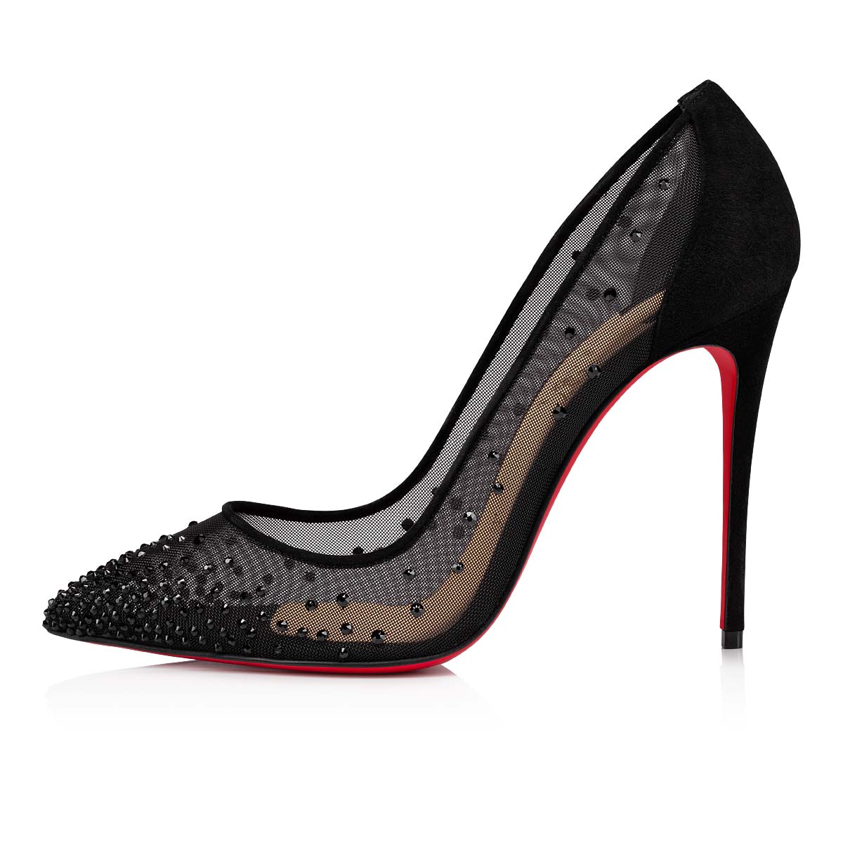 Zapatos De Salon Christian Louboutin Follies Strass Mujer Negros | OIWndFzE