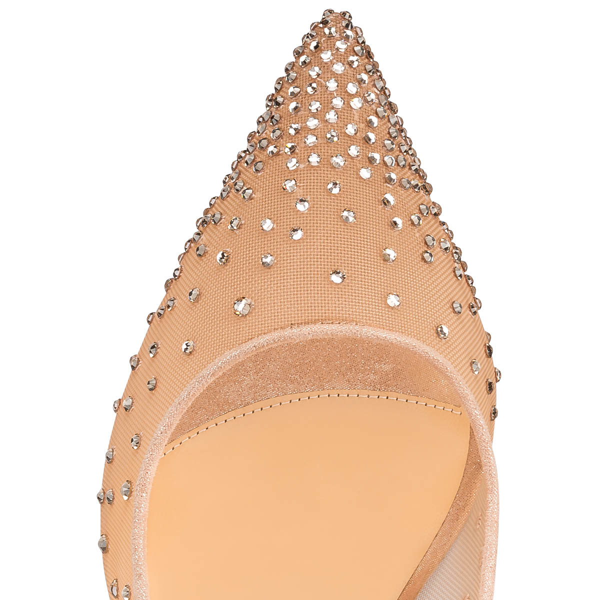 Zapatos De Salon Christian Louboutin Follies Strass Mujer Beige | l1muHtPb