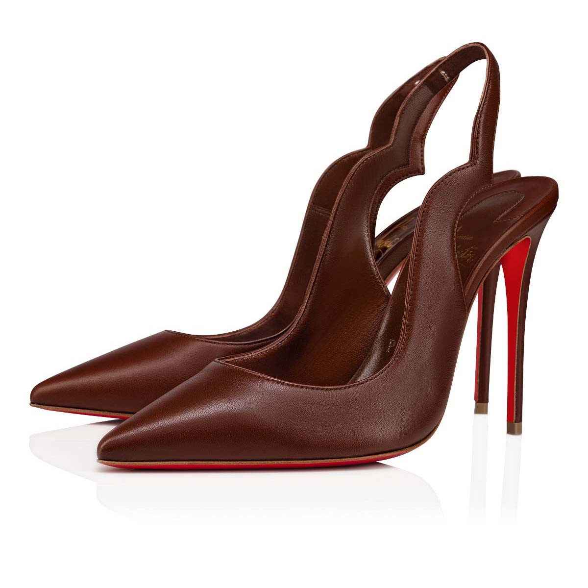 Zapatos De Salon Christian Louboutin Hot Chick Sling Mujer Beige | 8818VeXn