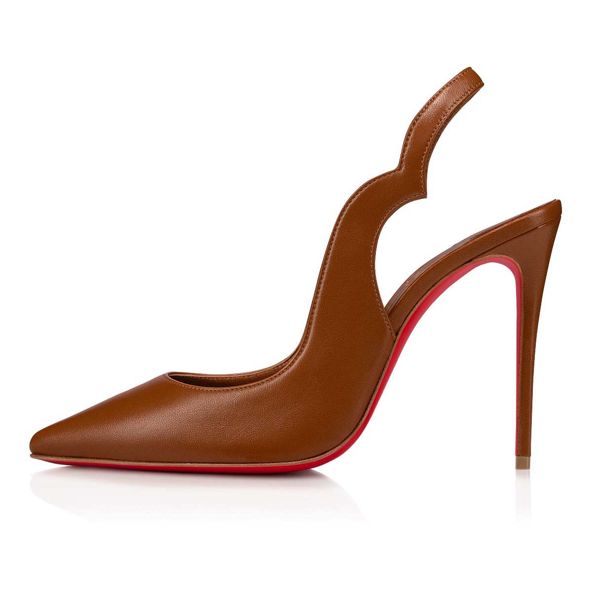 Zapatos De Salon Christian Louboutin Hot Chick Sling Mujer Beige | EeUszTQi