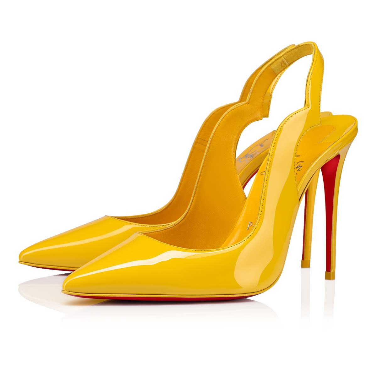 Zapatos De Salon Christian Louboutin Hot Chick Sling Mujer Amarillos | mx8GEm82