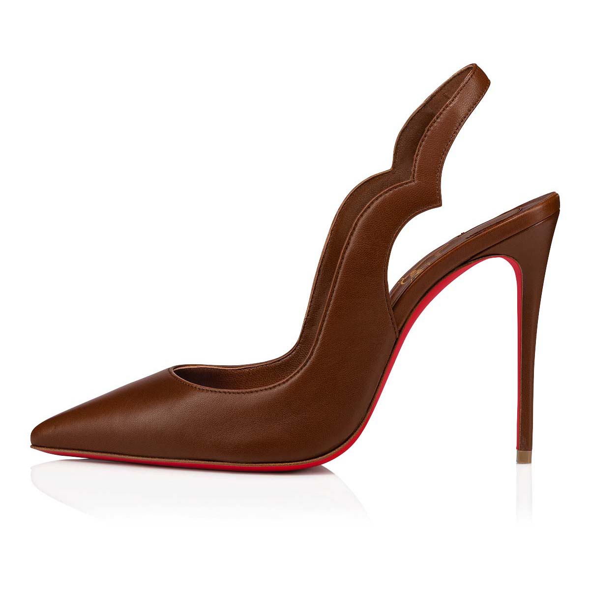 Zapatos De Salon Christian Louboutin Hot Chick Sling Mujer Beige | o4nfmslA