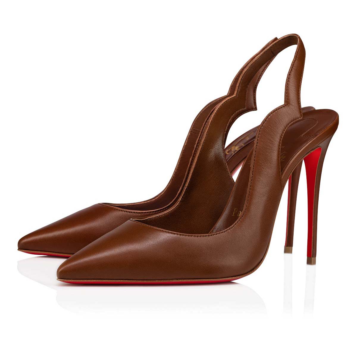 Zapatos De Salon Christian Louboutin Hot Chick Sling Mujer Beige | o4nfmslA