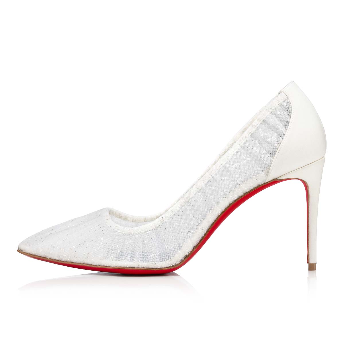 Zapatos De Salon Christian Louboutin Kate Draperia Mujer Blancos Plateados Blancos Azules | bLrGlcih