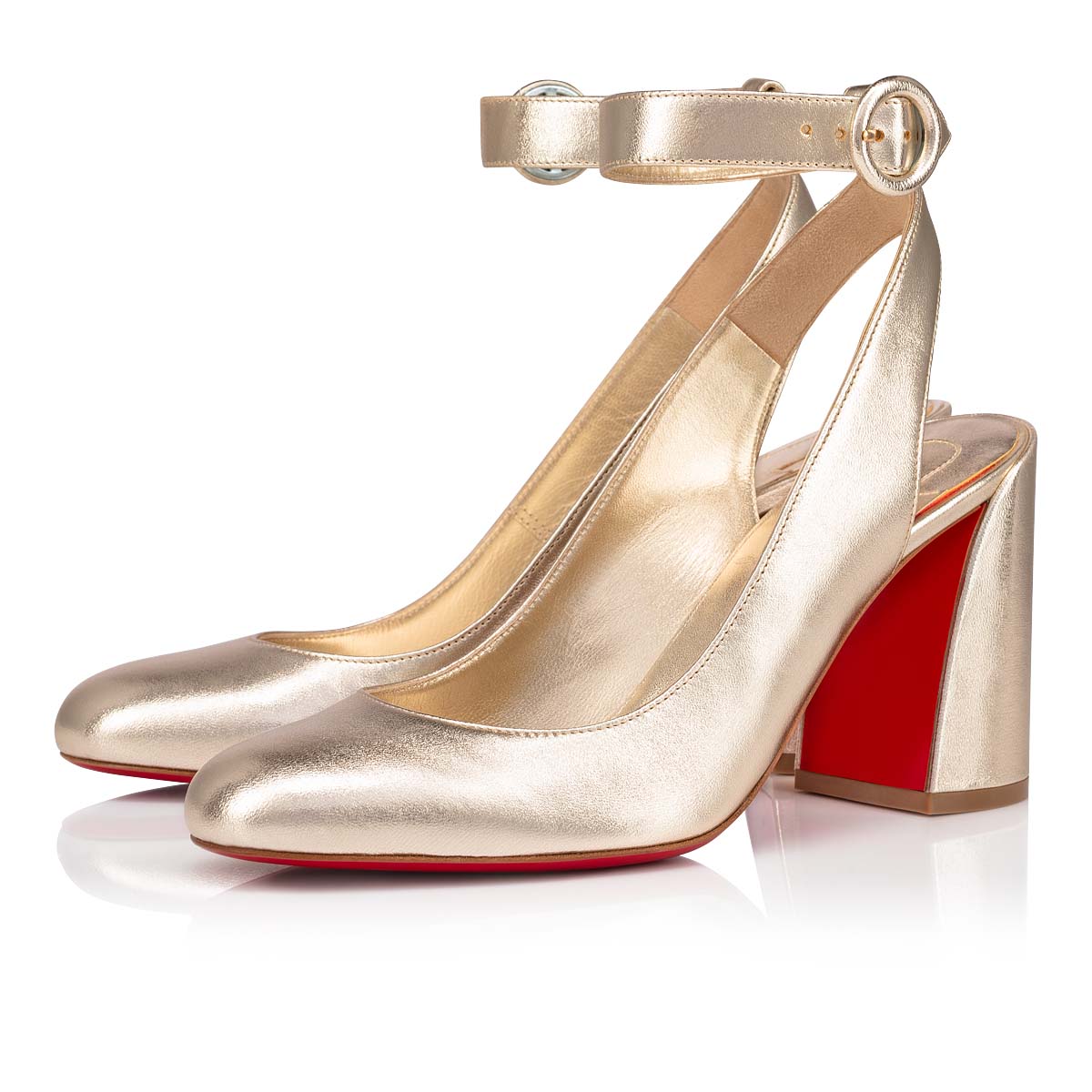 Zapatos De Salon Christian Louboutin Miss Sab Sling Mujer Dorados | jHs7is2N