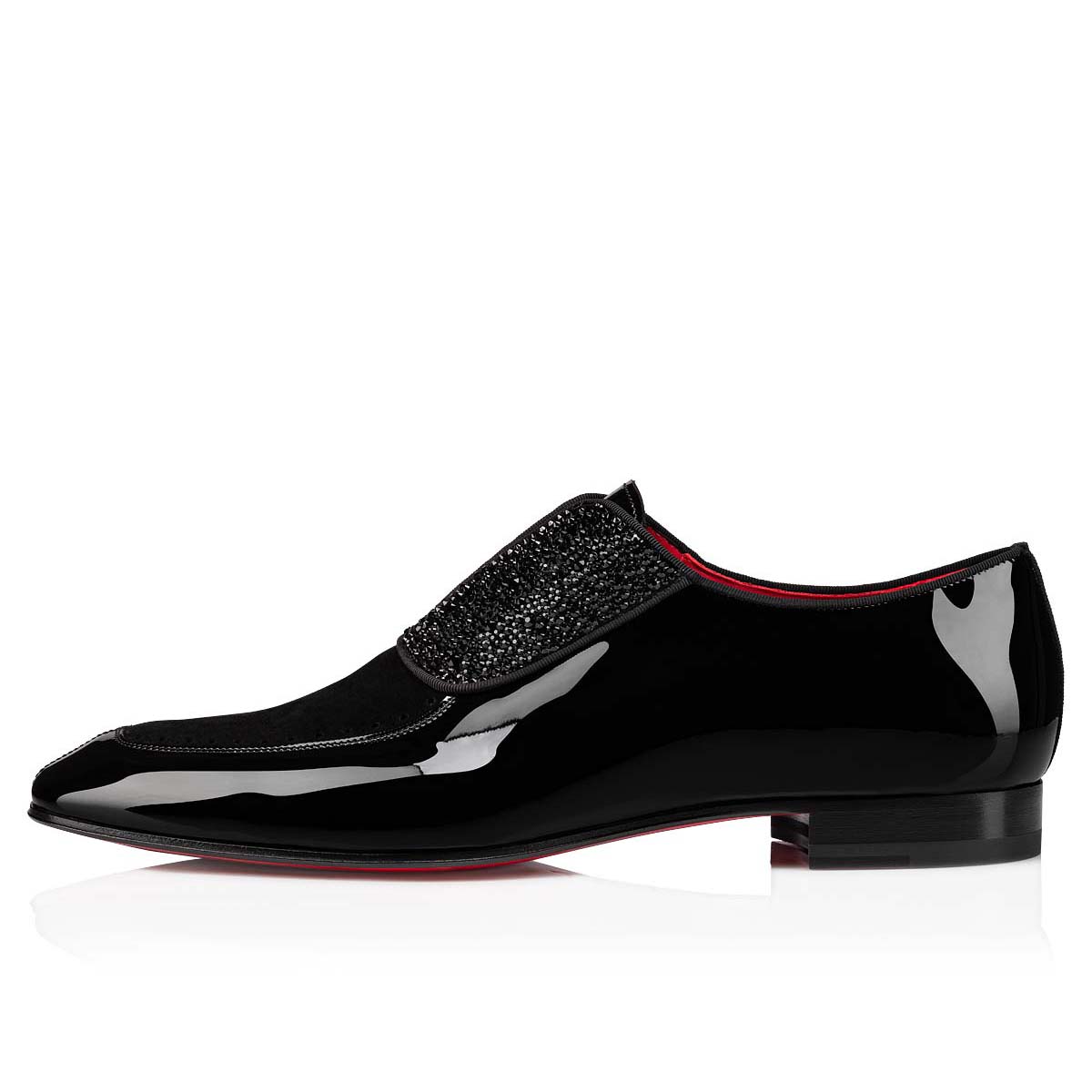 Zapatos con Cordones Christian Louboutin Lafitte On Strass Hombre Negros | 6cpRTcDU