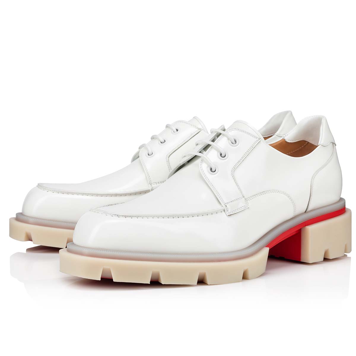 Zapatos con Cordones Christian Louboutin Our Georges L Hombre Blancos | bDSx97mJ