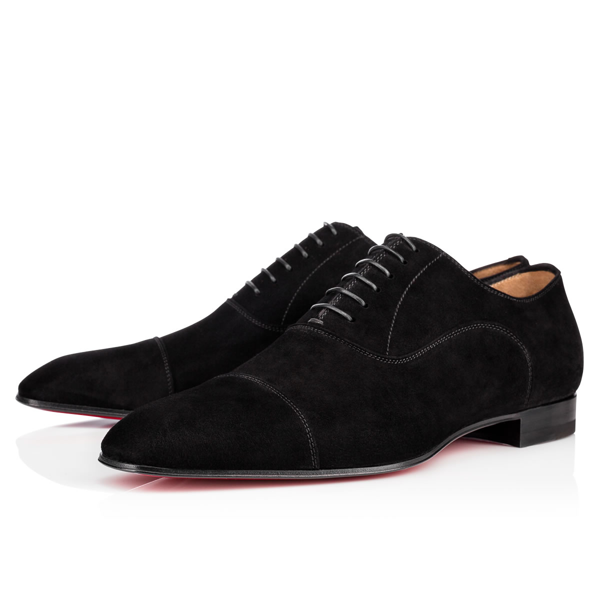 Zapatos con Cordones Christian Louboutin Greggo Hombre Negros | q8D3I261